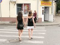 Feet - Lena D + Luba B - 2007-10-26 Barefoot babes