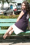 Feet - Lena D - 2009-03-31 Barefoot in metro & sexy soles in the city
