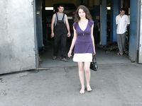 Feet - Lena D - 2009-03-31 Barefoot in metro & sexy soles in the city