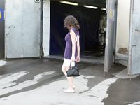 Feet - Lena D - 2009-03-31 Barefoot in metro & sexy soles in the city