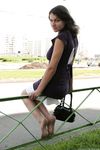 Feet - Lena D - 2009-03-31 Barefoot in metro & sexy soles in the city
