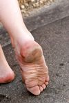 Feet - Lena D - 2009-03-31 Barefoot in metro & sexy soles in the city