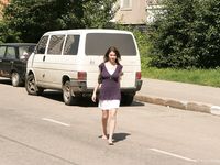 Feet - Lena D - 2009-03-31 Barefoot in metro & sexy soles in the city