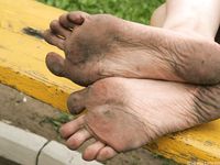 Feet - Lena G - 2011-10-31 Beauty with dirty soles