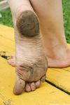 Feet - Lena G - 2011-10-31 Beauty with dirty soles