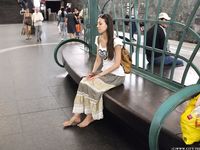 Feet - Lena H - 2018-06-04 Torn sandals