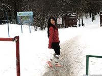 Feet - Lika - 2014-05-22 Barefoot in the legwarmers