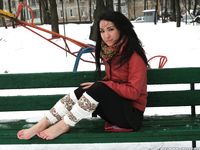 Feet - Lika - 2014-05-22 Barefoot in the legwarmers