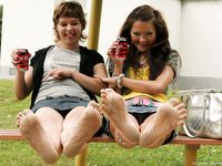 Feet - Lilia + Anna - 2008-02-11 Naughty bare feet