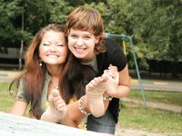 Feet - Lilia + Anna - 2008-02-11 Naughty bare feet