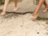 Feet - Lilia + Anna - 2008-02-11 Naughty bare feet