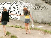 Feet - Lilia + Anna - 2008-02-11 Naughty bare feet