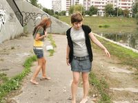 Feet - Lilia + Anna - 2008-02-11 Naughty bare feet