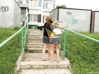 Feet - Lilia + Anna - 2008-02-11 Naughty bare feet