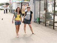 Feet - Lilia + Anna - 2008-02-11 Naughty bare feet