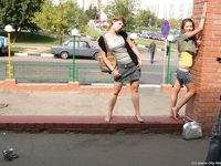 Feet - Lilia + Anna - 2008-02-11 Naughty bare feet