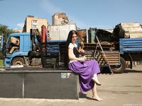 Feet - Liza - 2014-12-26 Barefoot tease