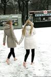 Feet - Luisa A + Nastya C - 2012-03-03 Two shivering girls