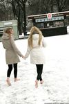 Feet - Luisa A + Nastya C - 2012-03-03 Two shivering girls