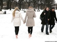 Feet - Luisa A + Nastya C - 2012-03-03 Two shivering girls