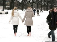 Feet - Luisa A + Nastya C - 2012-03-03 Two shivering girls