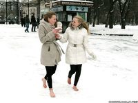 Feet - Luisa A + Nastya C - 2012-03-03 Two shivering girls