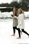 Feet - Luisa A + Nastya C - 2012-03-03 Two shivering girls