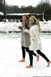 Feet - Luisa A + Nastya C - 2012-03-03 Two shivering girls