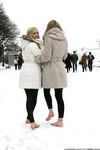 Feet - Luisa A + Nastya C - 2012-03-03 Two shivering girls