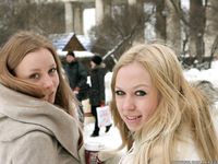 Feet - Luisa A + Nastya C - 2012-03-03 Two shivering girls
