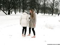 Feet - Luisa A + Nastya C - 2012-03-03 Two shivering girls