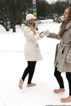 Feet - Luisa A + Nastya C - 2012-03-03 Two shivering girls