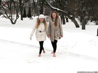 Feet - Luisa A + Nastya C - 2012-03-03 Two shivering girls