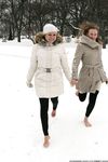 Feet - Luisa A + Nastya C - 2012-03-03 Two shivering girls