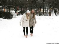 Feet - Luisa A + Nastya C - 2012-03-03 Two shivering girls