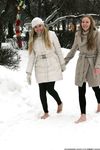 Feet - Luisa A + Nastya C - 2012-03-03 Two shivering girls