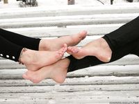 Feet - Luisa A + Nastya C - 2012-03-03 Two shivering girls