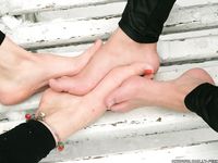 Feet - Luisa A + Nastya C - 2012-03-03 Two shivering girls