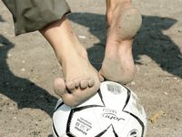 Feet - Margarita + Natasha B - 2009-03-24 Barefoot footbal