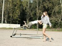 Feet - Margarita + Natasha B - 2009-03-24 Barefoot footbal