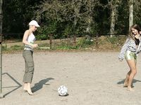 Feet - Margarita + Natasha B - 2009-03-24 Barefoot footbal