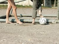 Feet - Margarita + Natasha B - 2009-03-24 Barefoot footbal