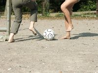 Feet - Margarita + Natasha B - 2009-03-24 Barefoot footbal
