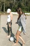 Feet - Margarita + Natasha B - 2009-03-24 Barefoot footbal