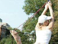 Feet - Margarita + Natasha B - 2009-03-24 Barefoot footbal