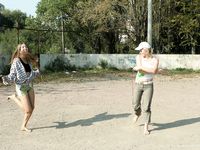 Feet - Margarita + Natasha B - 2009-03-24 Barefoot footbal