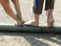 Feet - Margarita + Natasha B - 2009-03-24 Barefoot footbal