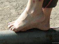 Feet - Margarita + Natasha B - 2009-03-24 Barefoot footbal