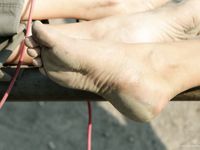 Feet - Margarita + Natasha B - 2009-03-24 Barefoot footbal