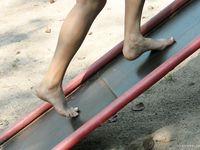 Feet - Margarita + Natasha B - 2009-03-24 Barefoot footbal